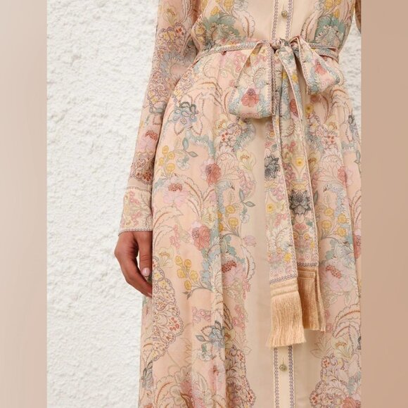 NWOT !Zimmermann Rebellion Pussybow Shirt Dress - Picture 4 of 11